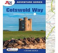 A - Z maps Cotswold Way Paperback Book A-Z maps Multicolor