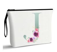 A-Z Personalised Make Up Bags|Girls Gifts|Canvas Makeup Bag |Birthday Gifts for Women|Ladies Gifts|Cosmetic Bags for Mom Girls Friends (J)