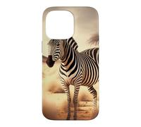A Zebra in the savanna Freedom in nature Case for iPhone 14 Pro Max
