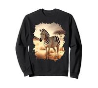 A Zebra in the savanna Freedom in nature Sweatshirt