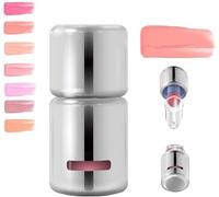 A-ztk Liquid Blush, Aztk Jelly Color Liquid Blush, Liquid Blusher for Cheeks, Liquid Contour Stick with Sponge Head, 3 in 1 Matte Nude Pink Orange Makeup Blusher Cream for Mature Skin for Women (JC06)