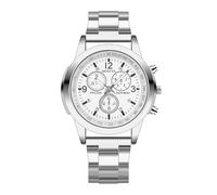 A01 Men's Automatic Stainless Steel Wrist Watch Vintage Quartz Boy Nautical, White, bracelet