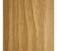 A02 30mm Aluminium Wood Effect Flat Self Adhesive Door Threshold Strip - Amber Oak, 2.7m