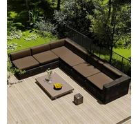 A02,33 * 65cm, 6pcs Patio Rattan Cushion Covers,Waterproof Outdoor Cushions Chair Seat Removable Cover Pads Cover,for Indoor Outdoor Patio Rattan Furniture