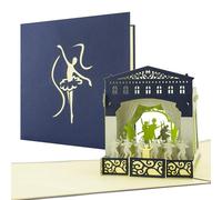 A02 Theatre voucher, theatre gifts, ballet birthday card, ballet gifts, handmade cards, pop up cards