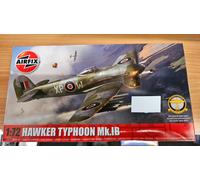 Airfix A02041B Hawker Typhoon Mk.IB Military Aircraft Plastic Model Kit