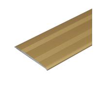 A08 930mm X 35mm 2.3mm Anodised Aluminium Flat Door Threshold Profile - Gold, 0.93M