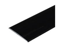 A08 930mm X 35mm 2.3mm Anodised Aluminium Flat Self Adhesive Door Threshold Strip - Black, 0.93M
