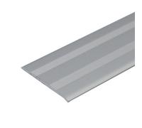 A08 930mm X 35mm 2.3mm Anodised Aluminium Flat Self Adhesive Door Threshold Strip - Silver, 0.93M