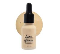 A0a Stain Drops Foundation, All Day Wear Satin Drops Foundation, Natural Full Coverage Liquid Foundation With Drops Design For Women
