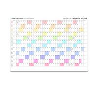 A1 2024 Wall Planner Jan To Dec Wall Calendar Large Full Year Planning Chart Academic Annual Poster For Students Family Home School Office Work Study Yearly Planner Approx 59.5 x 84.1(Folded)(1Pc)
