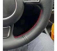 A1 8X A3 8V A4 B8 A5 8T A6 C7 A7 A8 D4 Q3 8U Q5 8R Anti-Slip Perforated Microfiber Leather Car Steering Wheel Cover Car Steering Wheel Cover(Gray Thread)