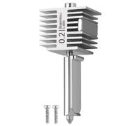 A1/A1mini Hotend 0.2mm High Temp&Fast Speed Stainless Steel Nozzle+Heating Block Integrated Structure Compatible with Bambu Lab A1&A1 Mini 3D Printer