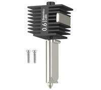 A1/A1mini Hotend 0.6mm High Temp&Fast Speed Hardened Steel Nozzle+Heating Block Integrated Structure Compatible with Bambu Lab A1&A1 Mini 3D Printer