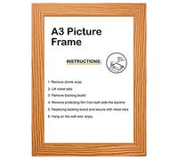 A1 A2 A3 A4 A5 A6 Modern Style MDF Poster/Picture/Photo Frames in Black, White, Silver, Oak & Walnut (OAK, A3 (42 x 29.7 cm))