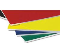 A1,A2,A3,A4,A5 Foam Board - Black (Pack of 10) - Black -Foam Core Polystyrene - Photo Foam Board - for Presentation, Mounting, Arts & Crafts (RED/Blue/Green/Yellow, A5)