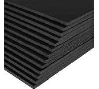 A1,A2,A3,A4,A5 Foam Board - Black (Pack of 10) - Black -Foam Core Polystyrene - Photo Foam Board - for Presentation, Mounting, Arts & Crafts (Black, A4)