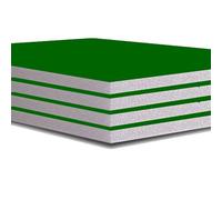 A1,A2,A3,A4,A5 Foam Board - Black (Pack of 10) - Black -Foam Core Polystyrene - Photo Foam Board - for Presentation, Mounting, Arts & Crafts (Green, A3)