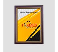 A1,A2,A3,A4,A5 Lw Mahogany Gold Line Poster Frame Picture Frame (Modern, Mahogany Gold, A4,21X29.7cm)