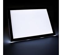 A1/A2 Light Box Drawing, Art Tracing Board with Acrylic Panel and Positioning Ruler, Infinite Dimming and Brightness Memory Function, Even Soft Light and No Flicker, Touch Controls,for Animation