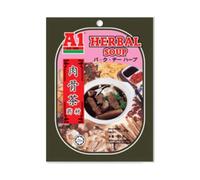 A1 Ak Koh Herbal Soup Mix 60g, Authentic Malaysian Herbal Bone Tea Soup Base, Halal Certified Traditional Asian Herb Soup Pack