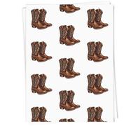 A1 'American Cowboy Boots' Gift Wrap/Wrapping Paper Sheet (GI00110543)