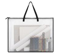 A1 Art Portfolio Case, 36X24 Inches Art Folder with Handle, Large Format Storage Solution for Artists and Professionals, Ideal for Document Organisation and Artwork Protection, White A1 Portfolio Case