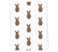 A1 'Baby Rhino Sitting' Gift Wrap/Wrapping Paper Sheet (GI00110969)