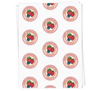 A1 'Berry Appreciation Society' Gift Wrap/Wrapping Paper Sheet (GI00111197)