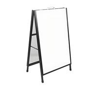 A1 Board Sign Display Pavement Board Double with Waterproof Covering Display Stands (Black，60 * 90CM) Double-sided Carry-Handle