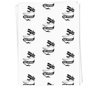 A1 'Bon Voyage Biplane' Gift Wrap/Wrapping Paper Sheet (GI00100330)