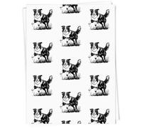 A1 ' Border Collie Running on Grass' Gift Wrap/Wrapping Paper Sheet (GI00106437)
