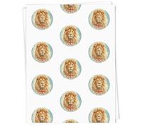 A1 'British Lion Portrait' Gift Wrap/Wrapping Paper Sheet (GI00109695)