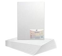 A1 Canvas Panel Stretched Blank Canvas Board Primed Artist Boards 100% Cotton for Oil Paint Acrylic Mixed Media Acid Free White Canvases Art Painting Panel (A1 Size - 594mm x 841mm - 10 Boards)