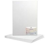 A1 Canvas Panel Stretched Blank Canvas Board Primed Artist Boards 100% Cotton for Oil Paint Acrylic Painting Mixed Media Acid Free White Canvases Art Panel (A1 Size - 594mm x 841mm - 5 Boards)