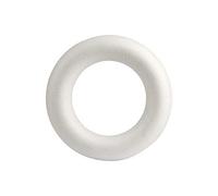 A1 Craft Polystyrene 17CM Half Round Christmas,Easter And Wedding Decoration Ring-Pack Of 5