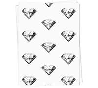 A1 'Cut Diamond' Gift Wrap/Wrapping Paper Sheet (GI00109331)