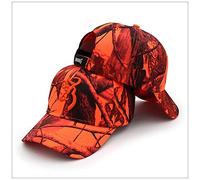 A1 Decoy Blaze Orange Camo Baseball Cap Hunting Wild Boar Dog Walking Bright Hat