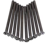 A1 Electrics A1Electrics 10 X Socket Screws M3.5 Black Nickel 50mm Long Flat Slotted Countersunk Head