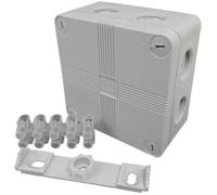 A1 Electrics Ip66 Outdoor Junction Box 91X47mm With 20mm Knockouts - Grey