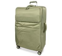 A1 FASHION GOODS 4 Wheel Premium Soft Casing Luggage Lightweight Expandable Suitcases with USB Port Travel Bags GlideX (Sage Green, Large Check-in Size 28")