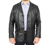 A1 FASHION GOODS Mens Genuine Leather Blazer Jacket ASST Colours Black Brown Tan Philip