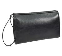 A1 FASHION GOODS Mens Leather Wrist Clutch Bag, Travel Organiser with Detachable Long Strap Murse