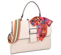 A1 FASHION GOODS Tote Bag for Women Faux Leather Top Handle Casual Outgoing Handbag A897 (White)