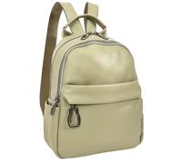 A1 FASHION GOODS Womens Soft Leather Backpack, Lightweight Rucksack for Travel and Work Multiple Pockets Daypack Metro (Sage Green)