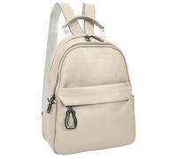 A1 FASHION GOODS Womens Soft Leather Backpack, Lightweight Rucksack for Travel and Work Multiple Pockets Daypack Metro (Off-White)