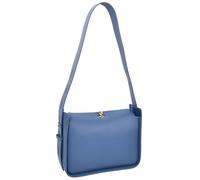 A1 FASHION GOODS Women's Top Grain Leather Shoulder Bag, Casual Box Shape, Hobo Handbag A060 (Blue)