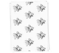 A1 'Fish Doodle' Gift Wrap/Wrapping Paper Sheet (GI00110597)