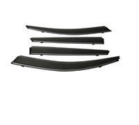 A1 For Hatchback 2012-2015 2016 2017 2018 Window Visor Vent Awning Rain Guard Shelter Car Window Deflector(BLACK Chrome Strip-Carbon)