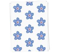 A1 'Forget-Me-Not Flower' Gift Wrap/Wrapping Paper Sheet (GI00012399)
